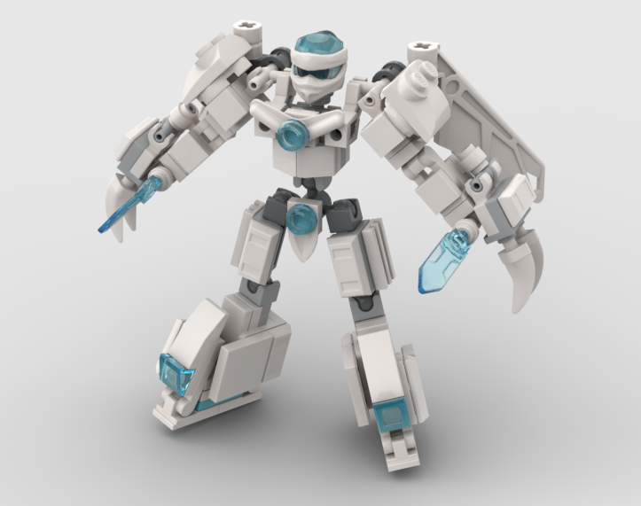 Zane ninjago action figure with removable armor