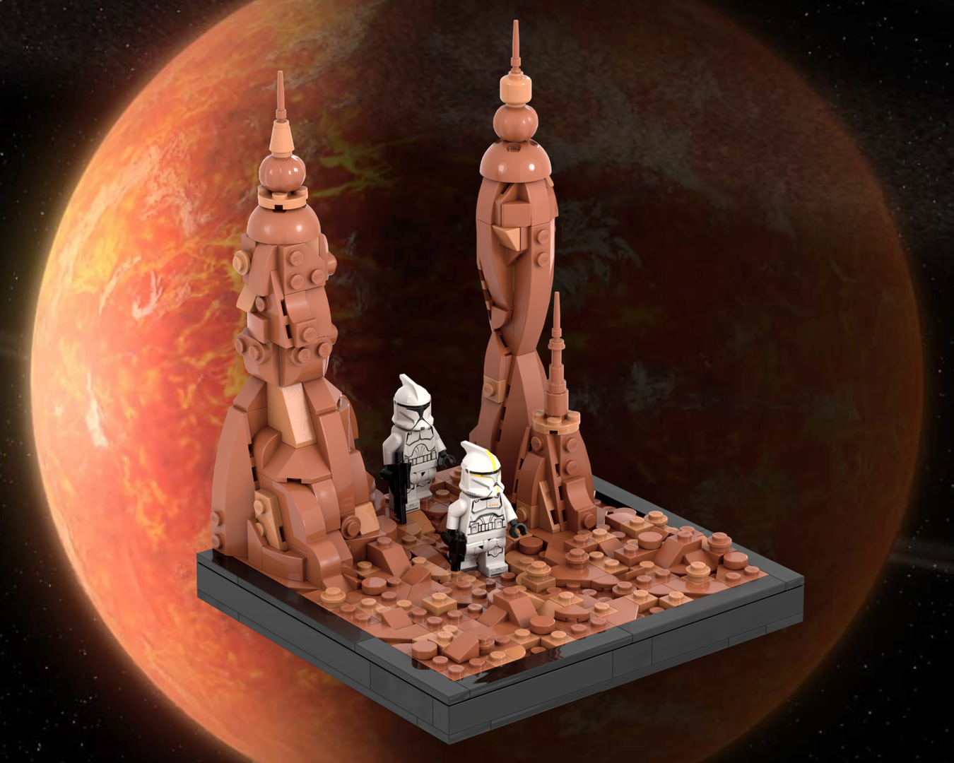 Lost on Geonosis - Diorama