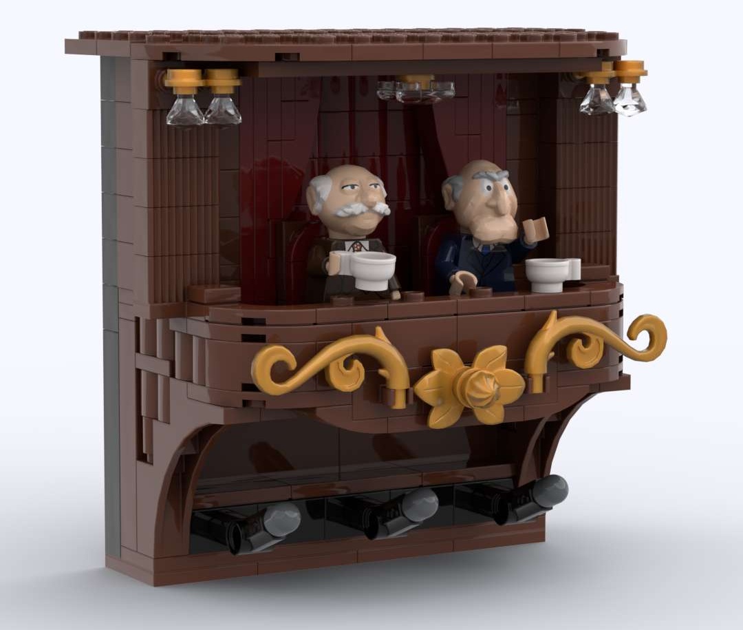 Statler and Waldorf Balcony with Key Hanger or Self Standing Display Options