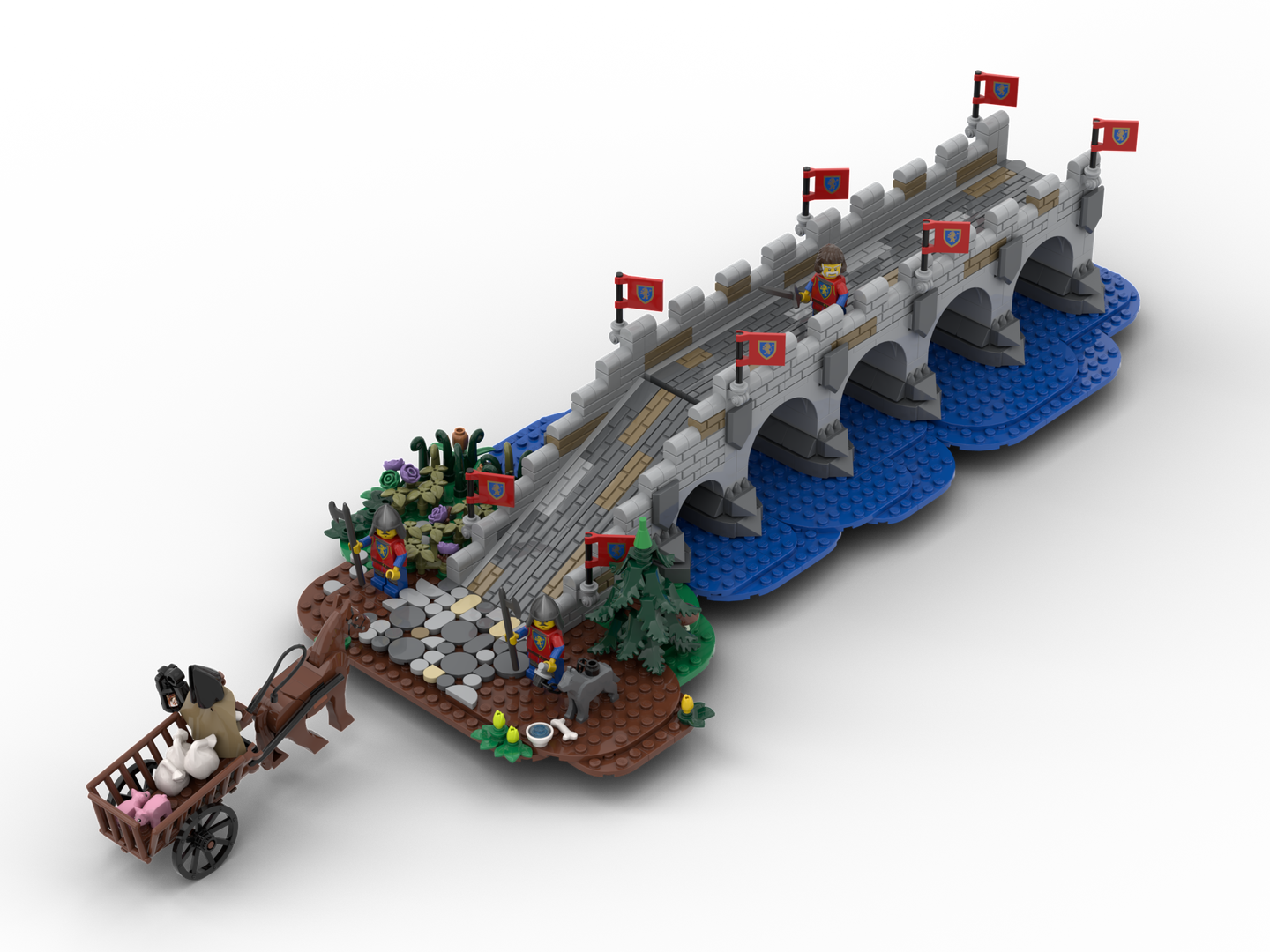 Medieval bridge to the castle