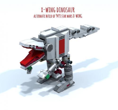 X-Wing Dinosaur alternate build