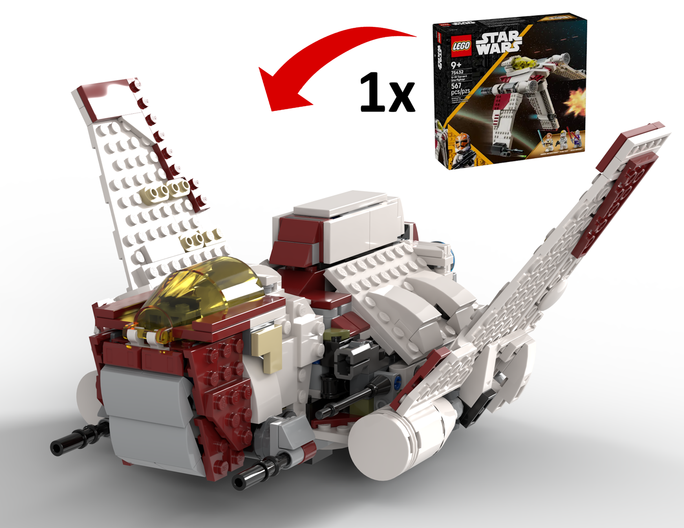 Nu-Class Attack Shuttle MOC - 2025 V-19 Torrent Alternate Build