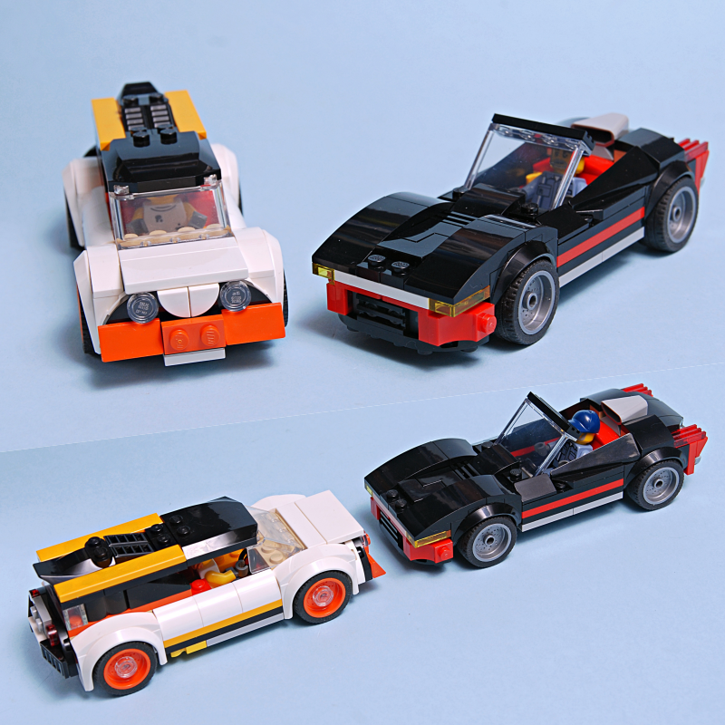 60472 Black & White Cars alternate build