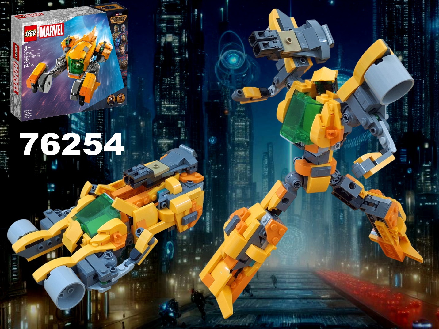 Transformer Spinner (Blade Runner) ,LEGO  76254 alternate creation / Baby Rocket's ship