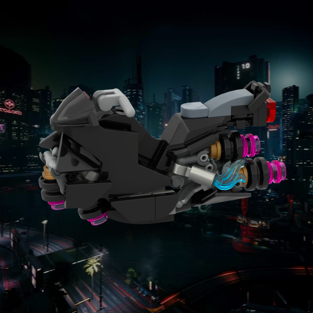 Speeder Bike / Landspeeder with stand