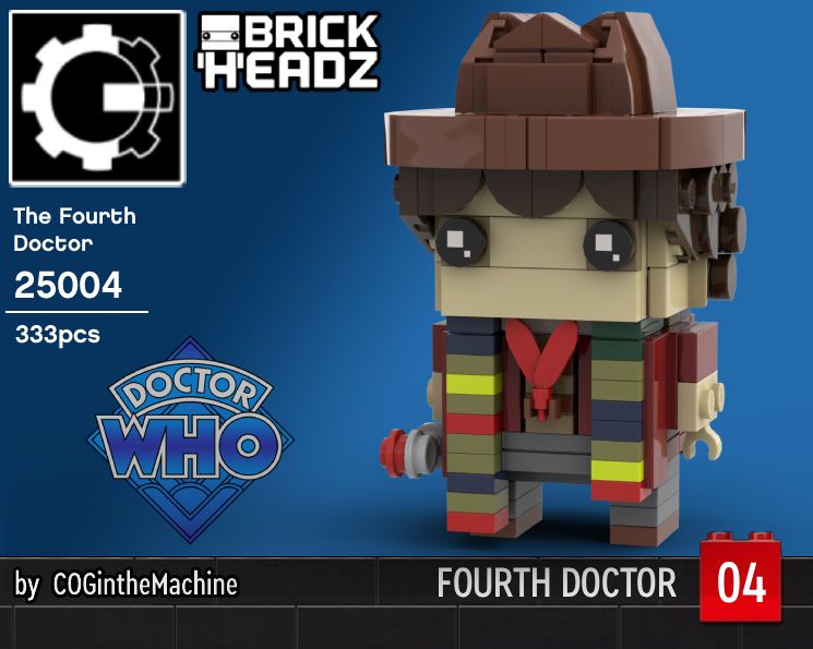 Brickheadz Fourth Doctor Who (Tom Baker)