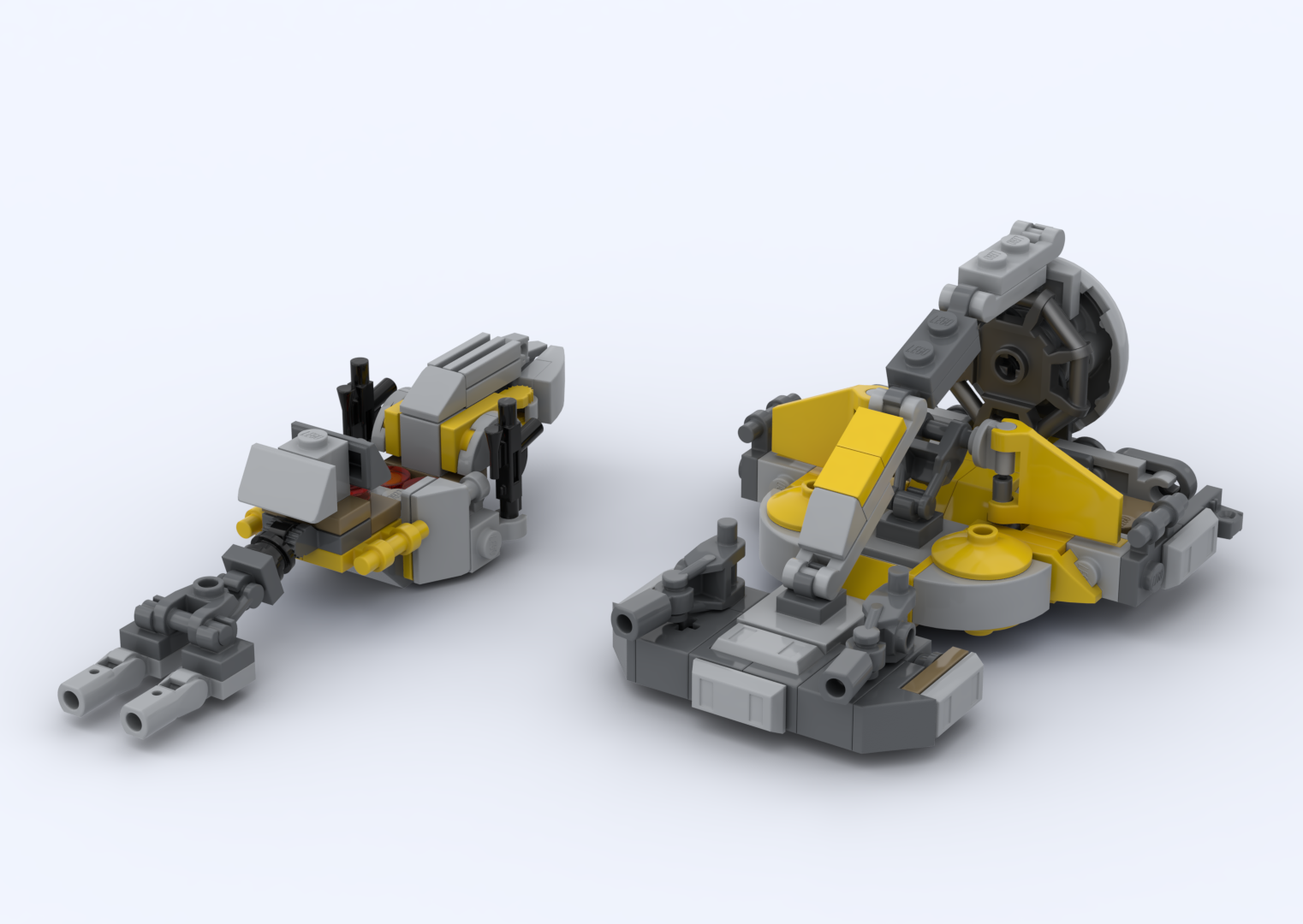 Swamp Speeder + Bike 75431 Alternate Build