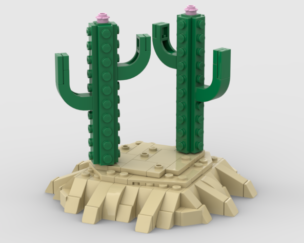 Minifigure Desert Display