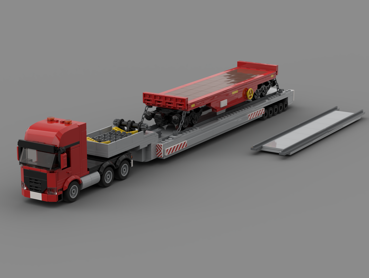 SLT Heavy Truck Rail Schwertransport LKW Eisenbahn