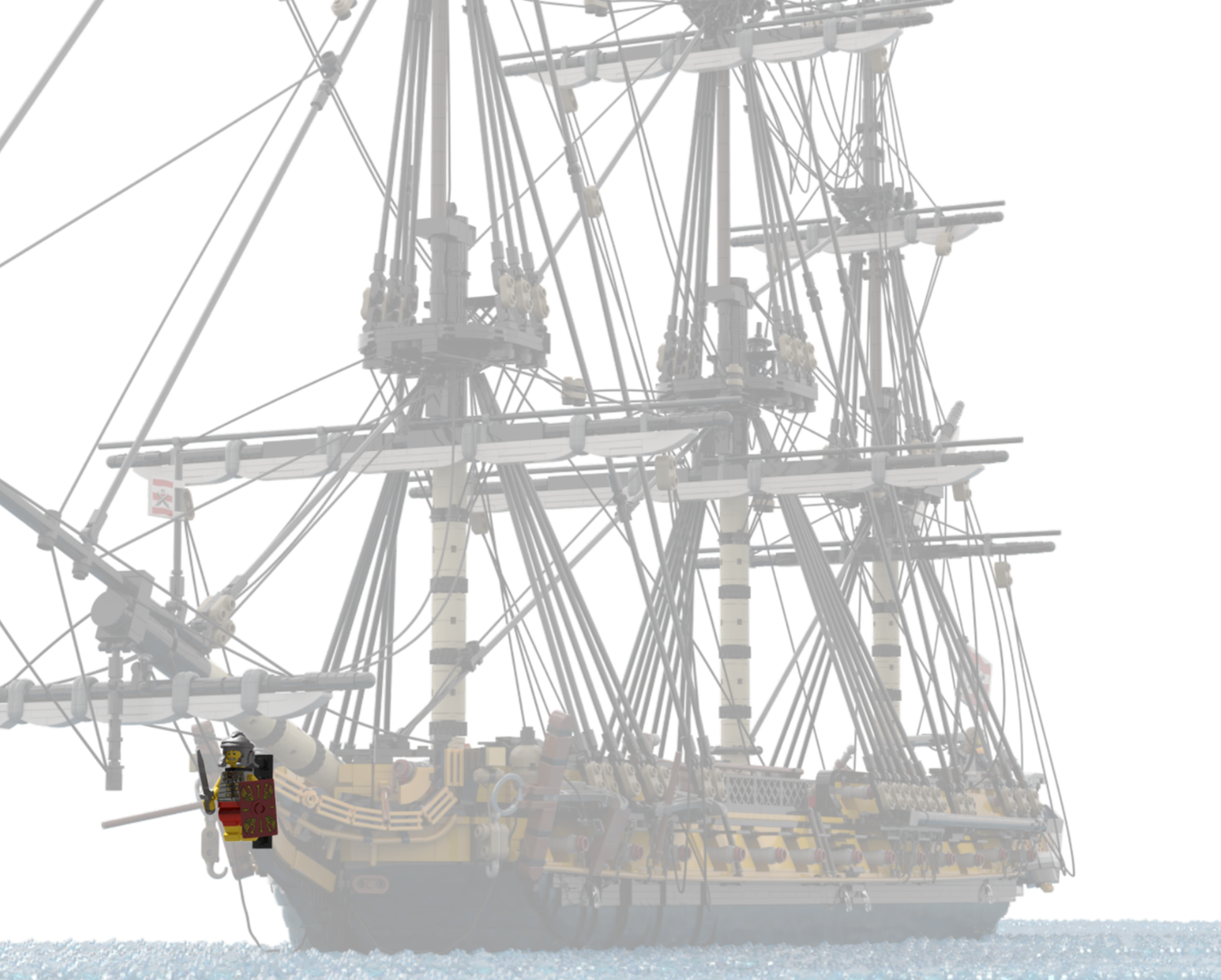 Figurehead modification for HMS Euryalus