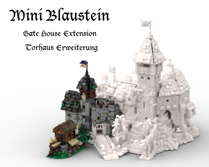 Mini Blaustein Castle - Gate House Extension / Torhaus Erweiterung (Version 5.2)