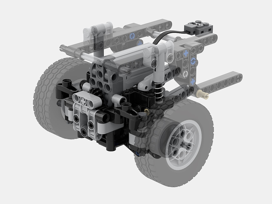 11-Stud Motorized Front Axle (Onboard PFS Servo)