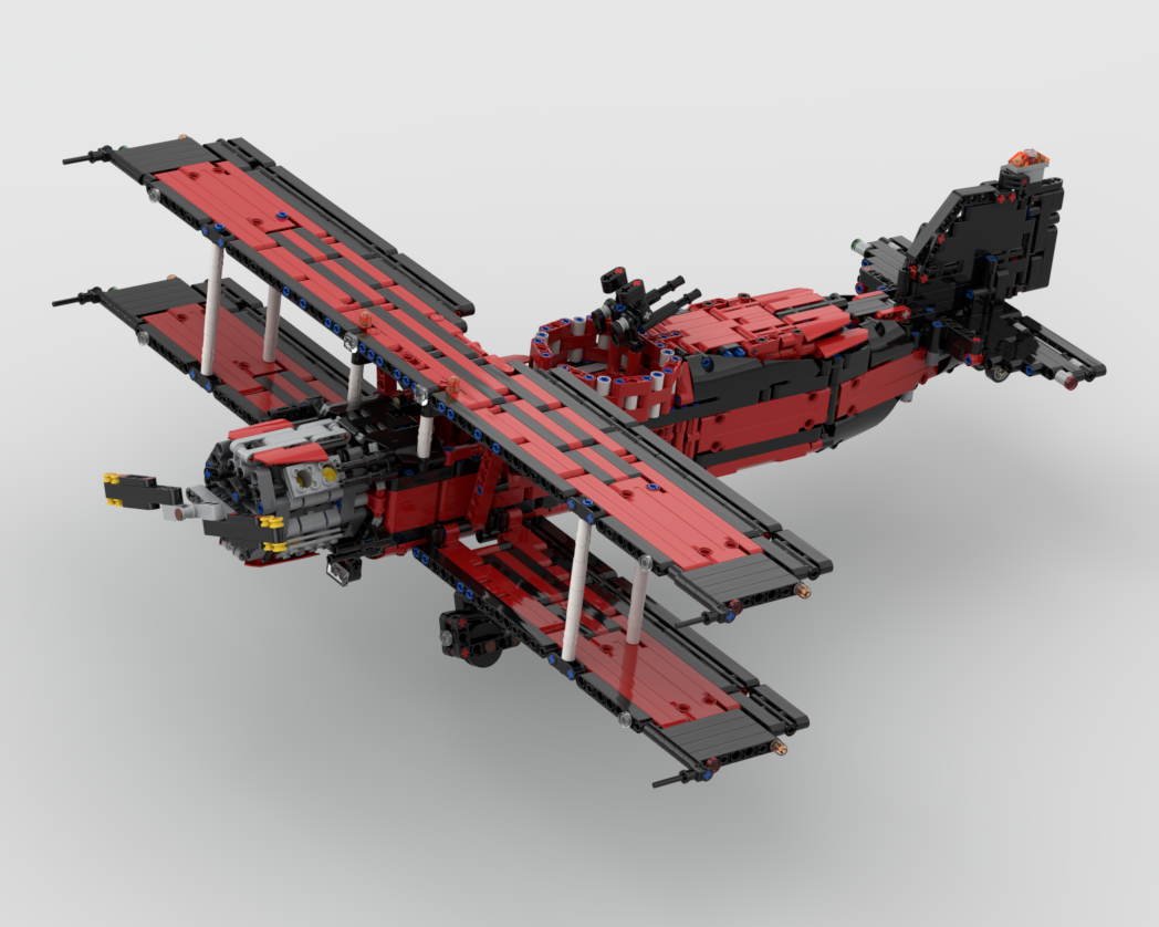 42082 Biplane Stampe-Vertongen SV-4 - LEGO Technic Rough Terrain Crane Alt Build – PDF Instructions
