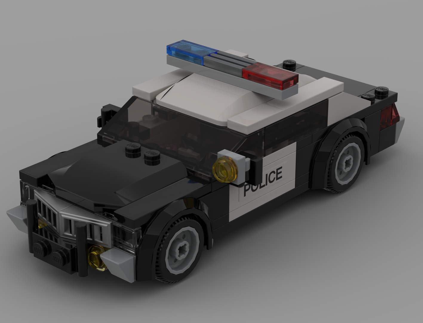Retro Police Car