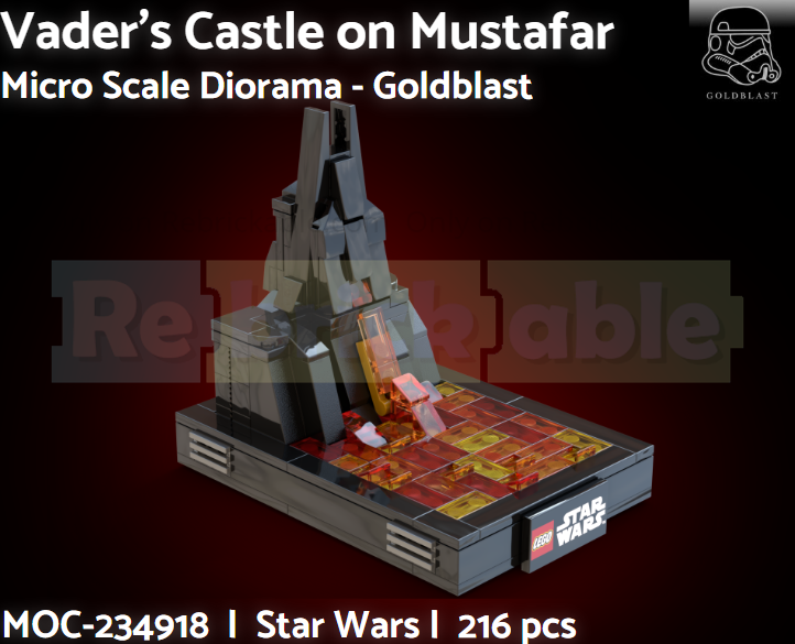 Vader's Castle on Mustafar - Micro Diorama