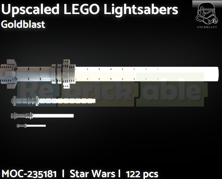 Upscaled LEGO Star War's Light sabers
