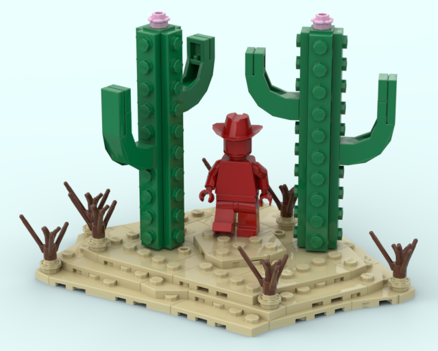 Minifigure Desert Display v2