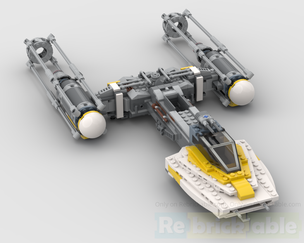 Modular Y wing, 75393-compatible