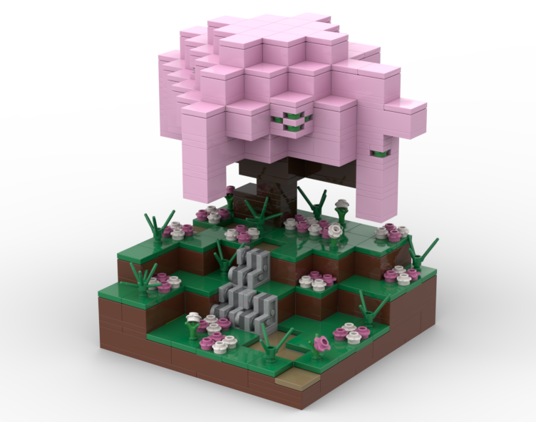 block accurate cherry blossom grove