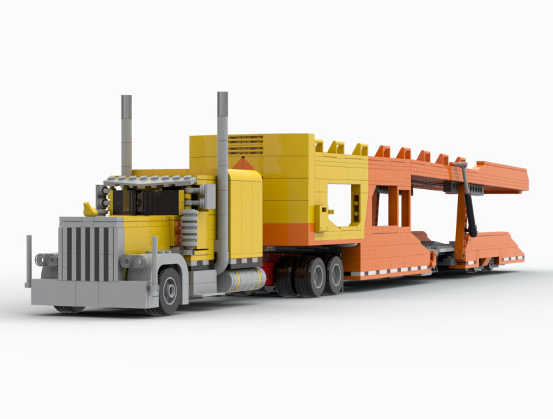 Peterbilt 379 v2.0 car transporter bundle (holds 6 cars)