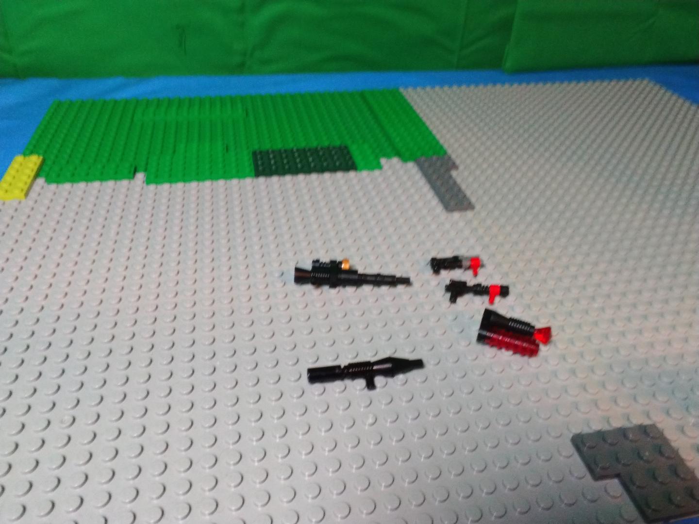 Minifig weapons. (Minifig not included.)