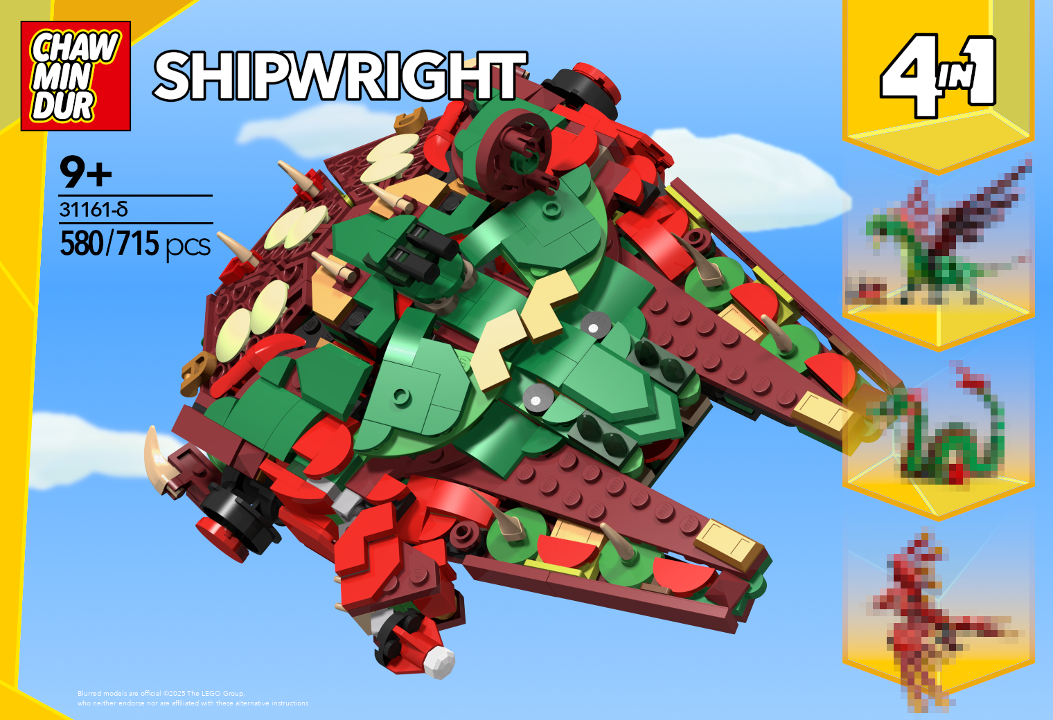 Medieval Falcon (31161 Medieval Dragon alt)