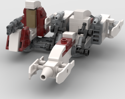 Barc speeder with sidecar moc