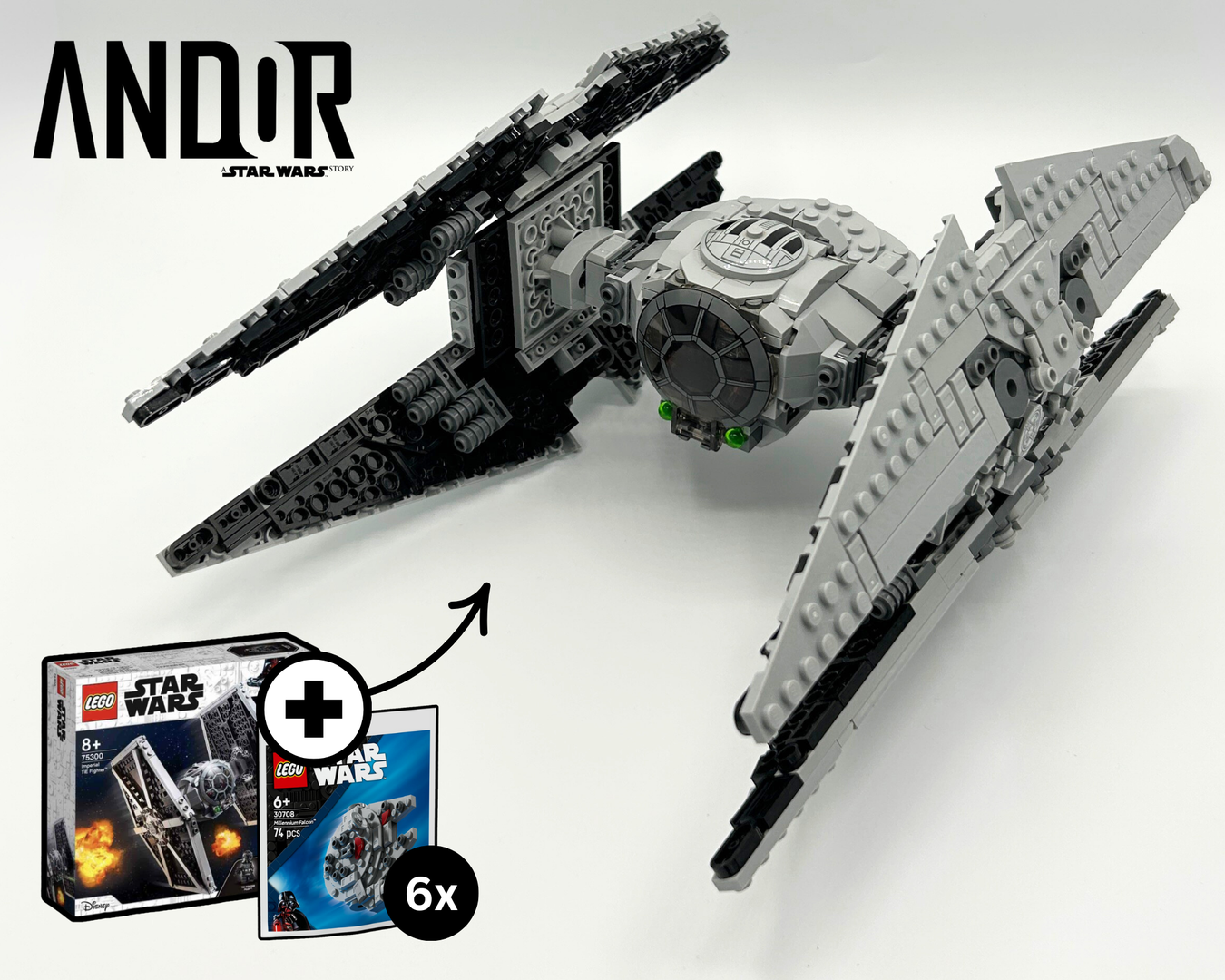 Tie Avenger (75300 &amp; 6x 30708 Alternate Model)