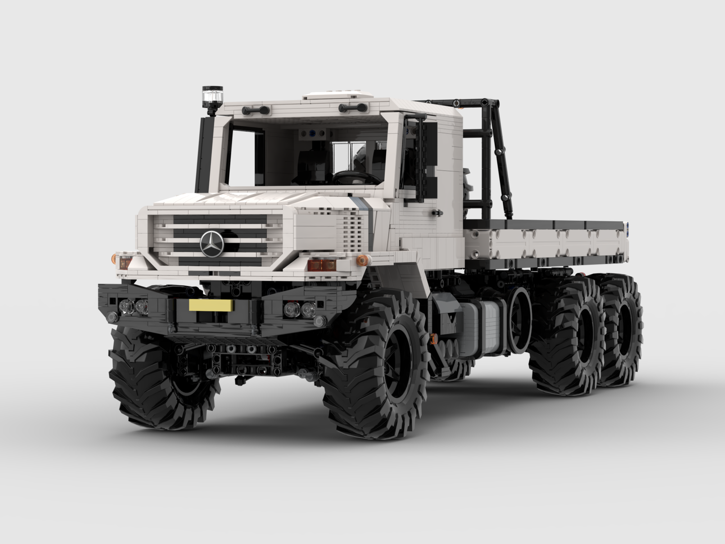 Mercedes benz trucks zetros 6x6 white