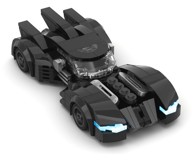 Arkham Asylum Batmobile Moc - Minifig Scale