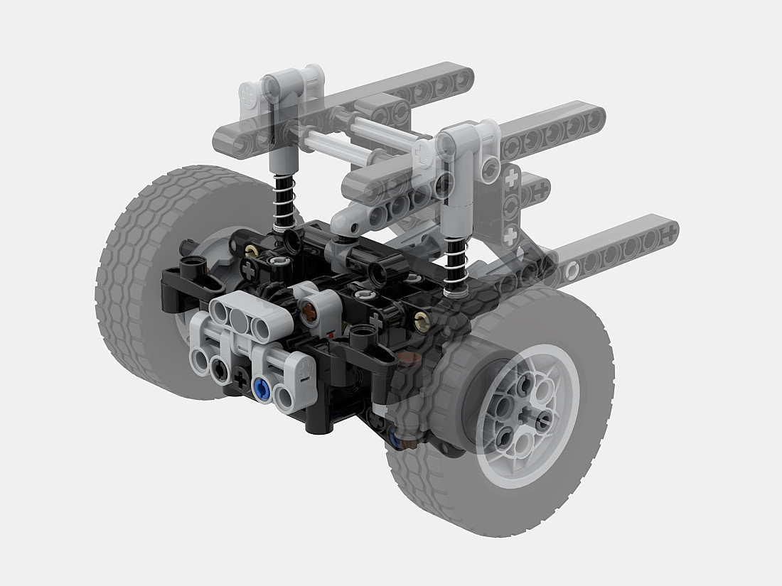 11-Stud Motorized Front Axle (No Onboard Servo)