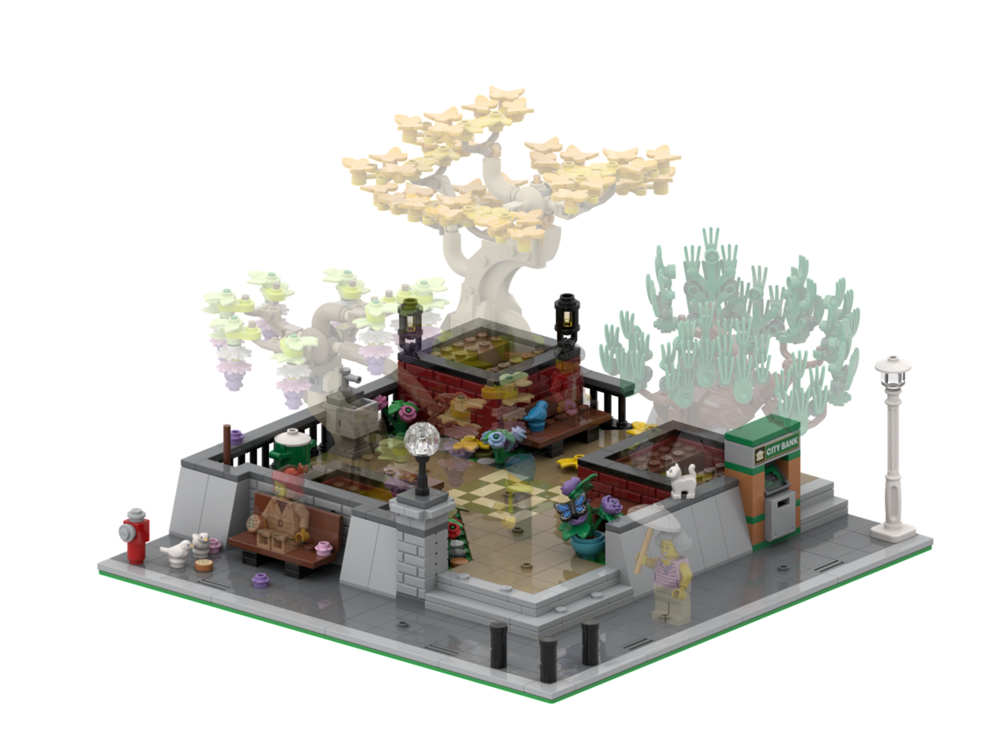 Corner Park feat. Mini Bonsai Trees