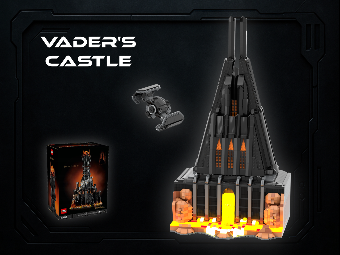 Vader's Castle - 10333 Barad-dûr Alternative Build