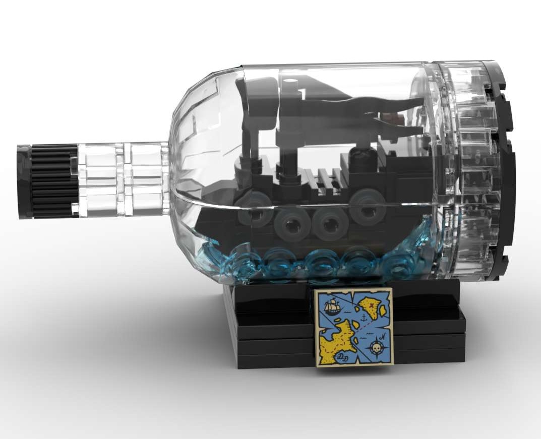 Micro Black Pearl in a Bottle