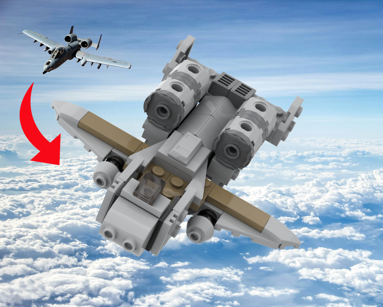 75321 A-10 Thunderbolt II Microfighter