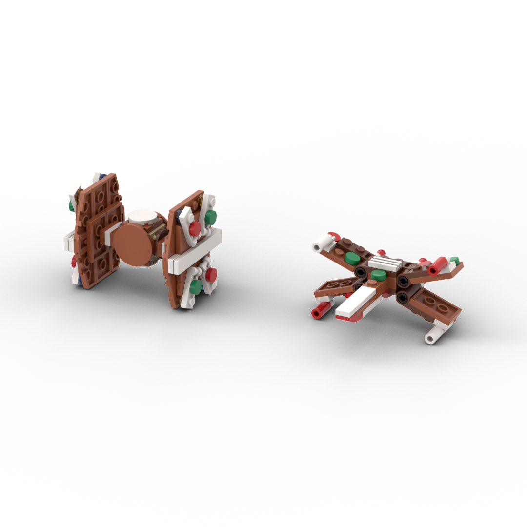 Gingerbread Tie and X Wing alternate build