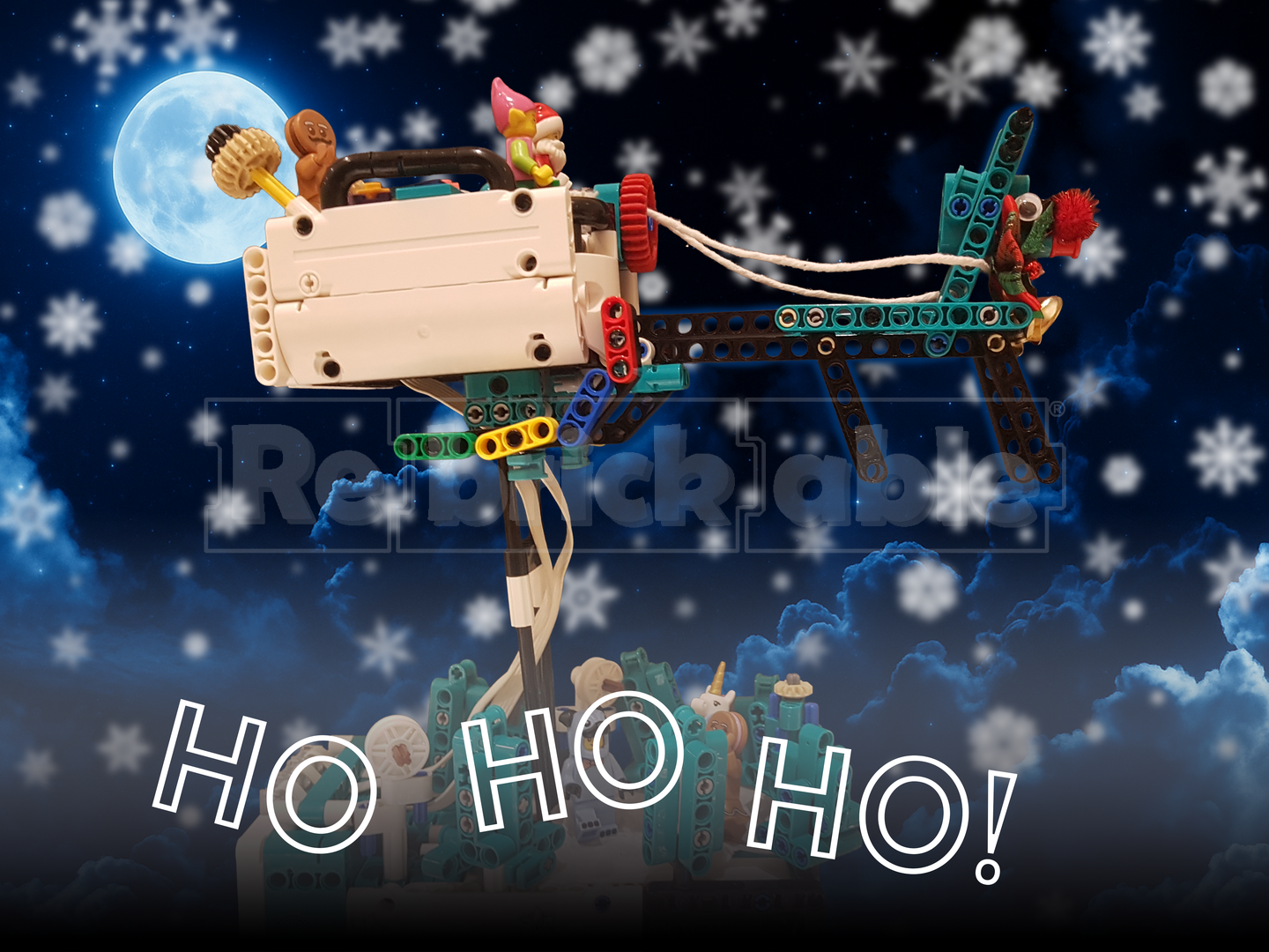 Christmas Reindeer Sleigh 51515