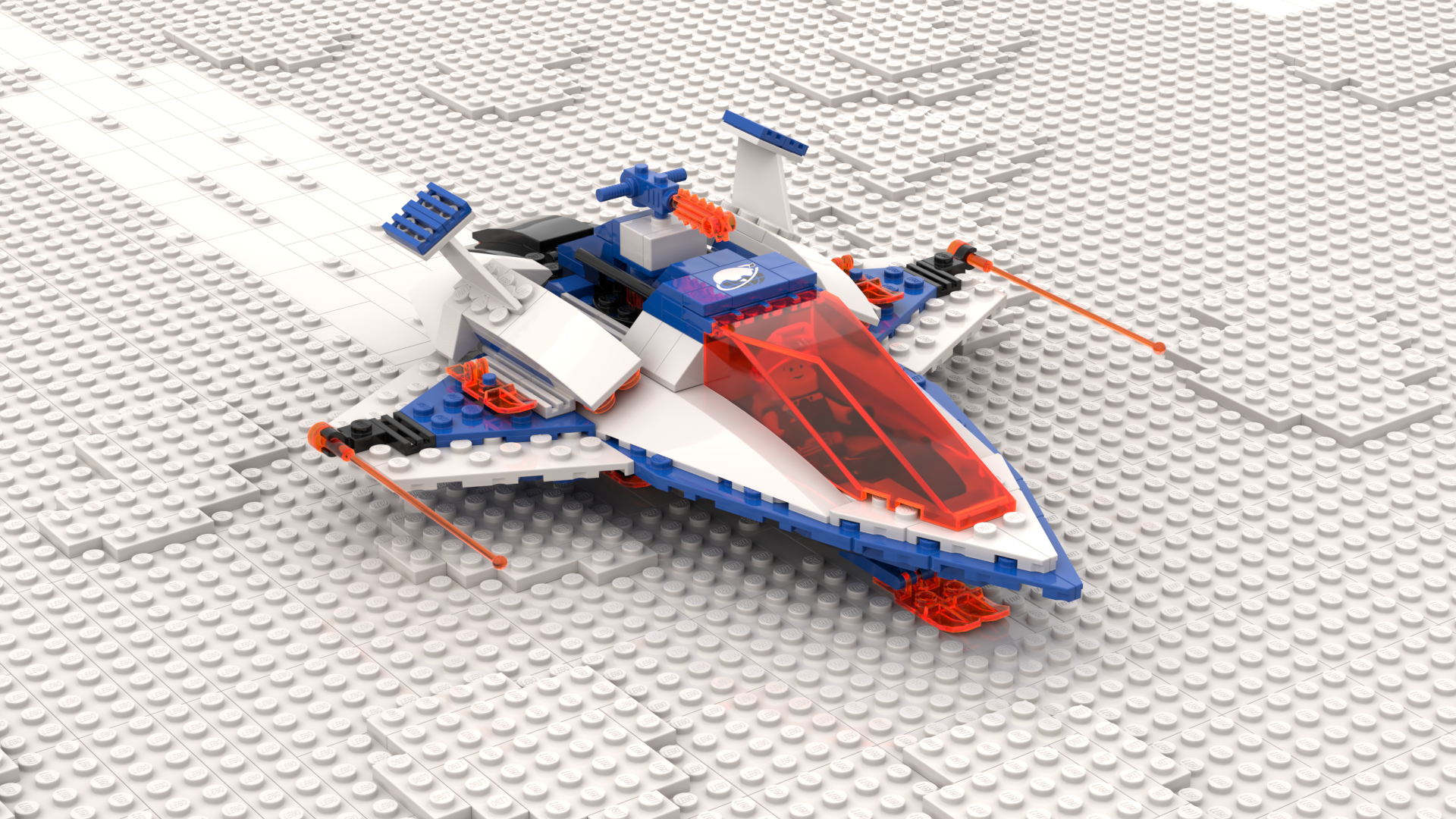 Interstellar Ice Planet Spaceship