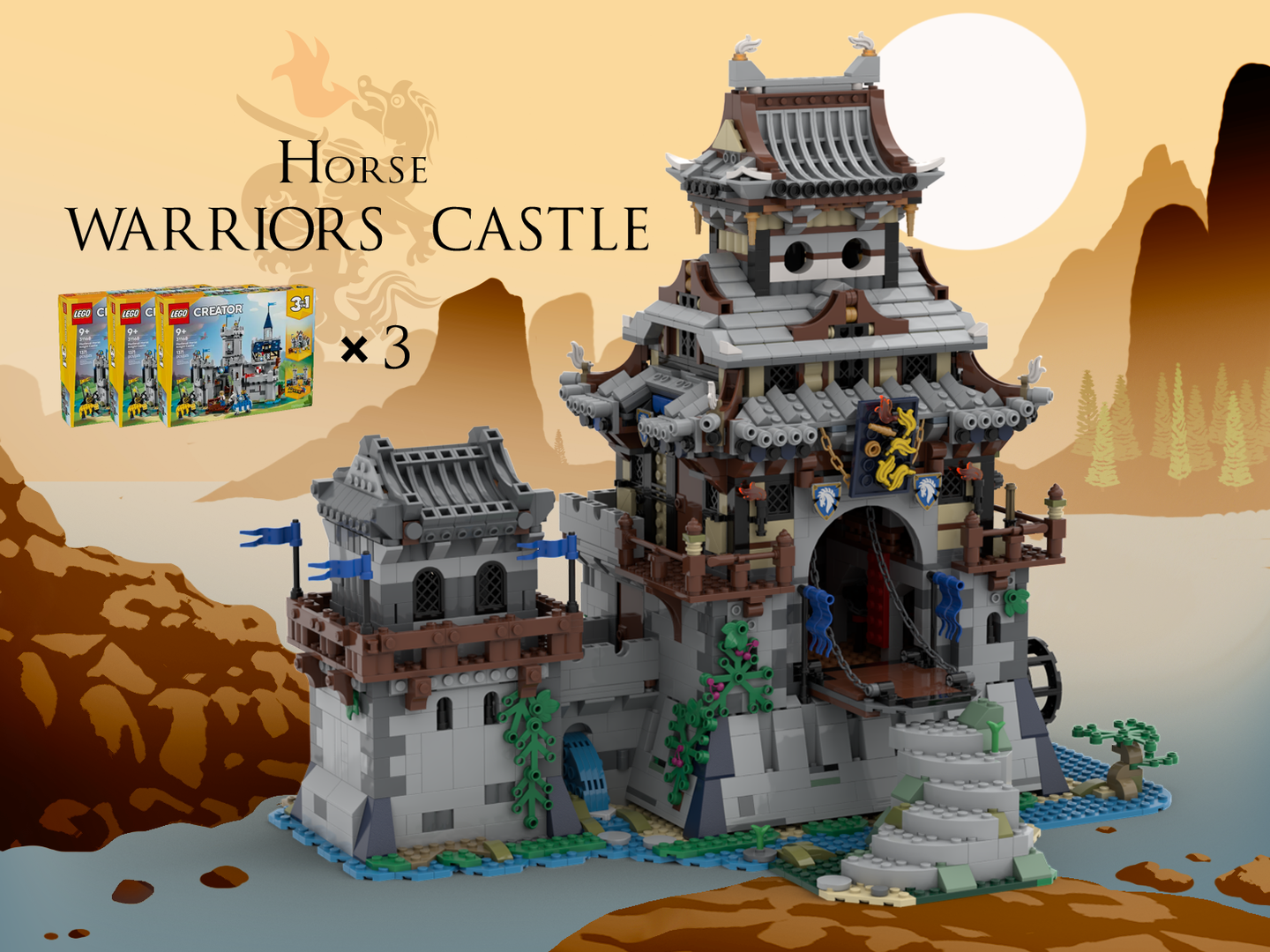 Horse Warriors Castle (31168 Alternative Build)