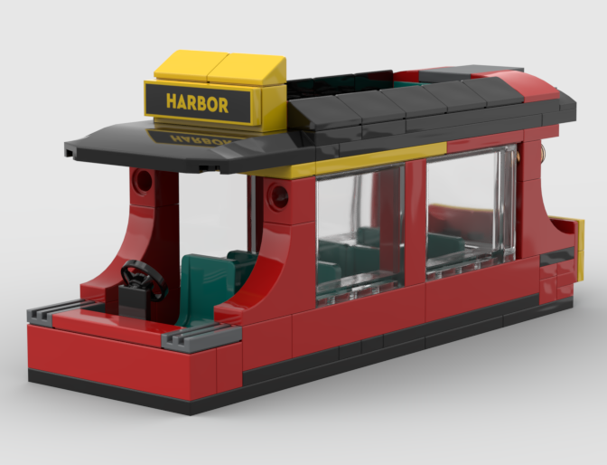 Lego boat (alt build of city double decker sight-seeing bus)