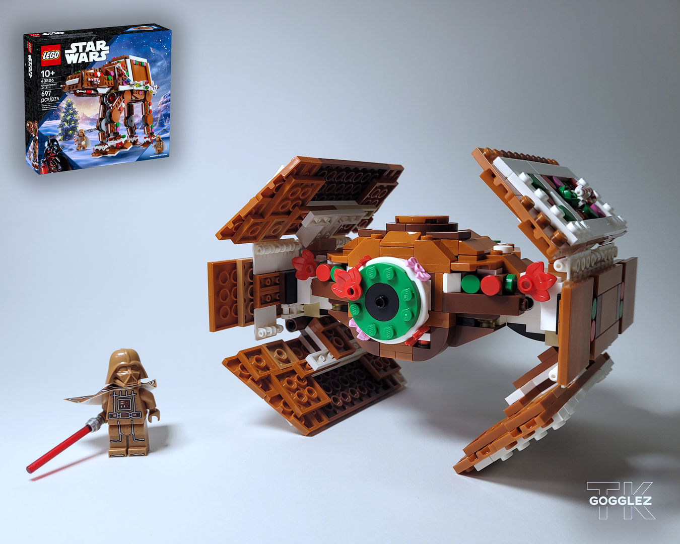 Gingerbread TIE/ad Advanced x1 (40806 Alternate Build)