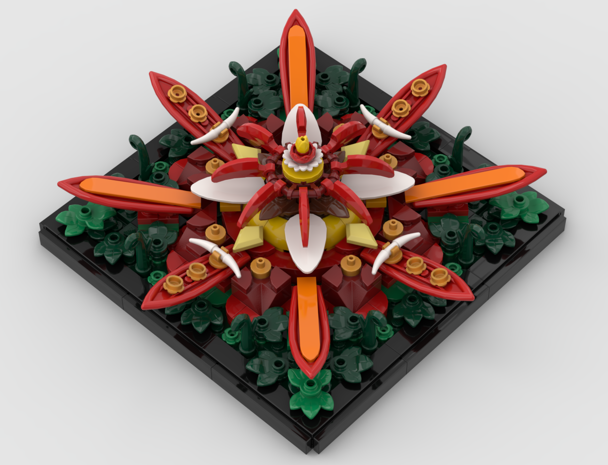 Mandala - Flower - Red