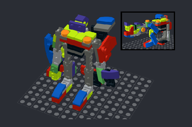 Rifle Transformer from set 76219; Spider-Man & Green Goblin Mech Battle alternate build