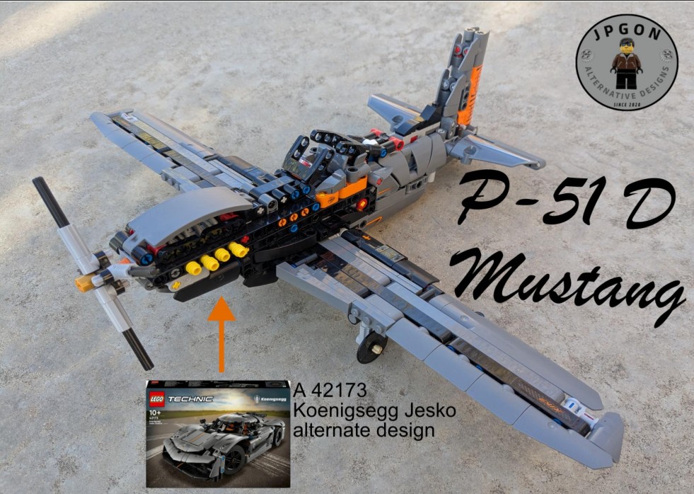 P-51D Mustang (42173 Koenigsegg Jesko)