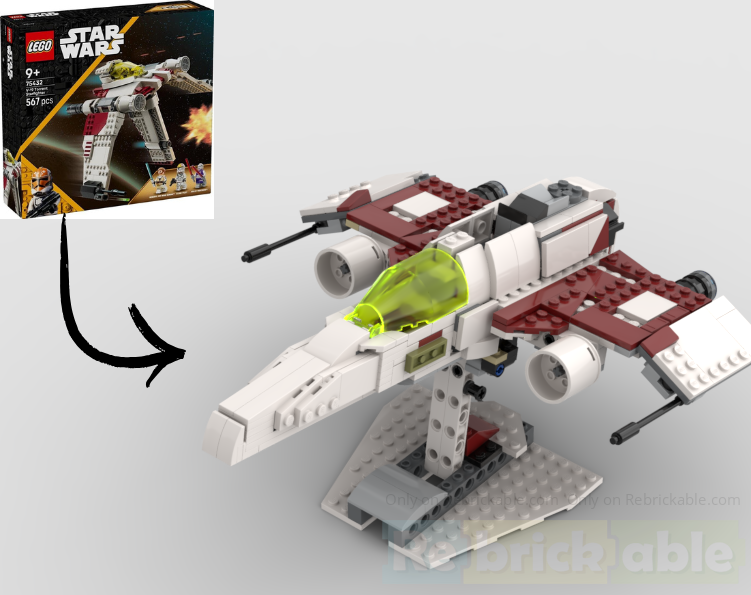 75432 E-wing and stand