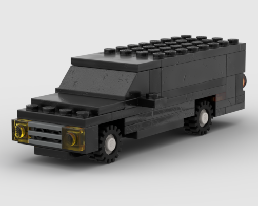 the concrete block car