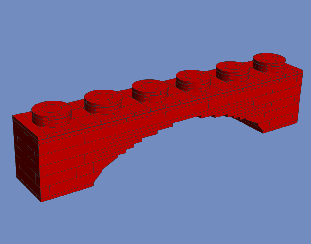 Upscale Arch 1x6 3455