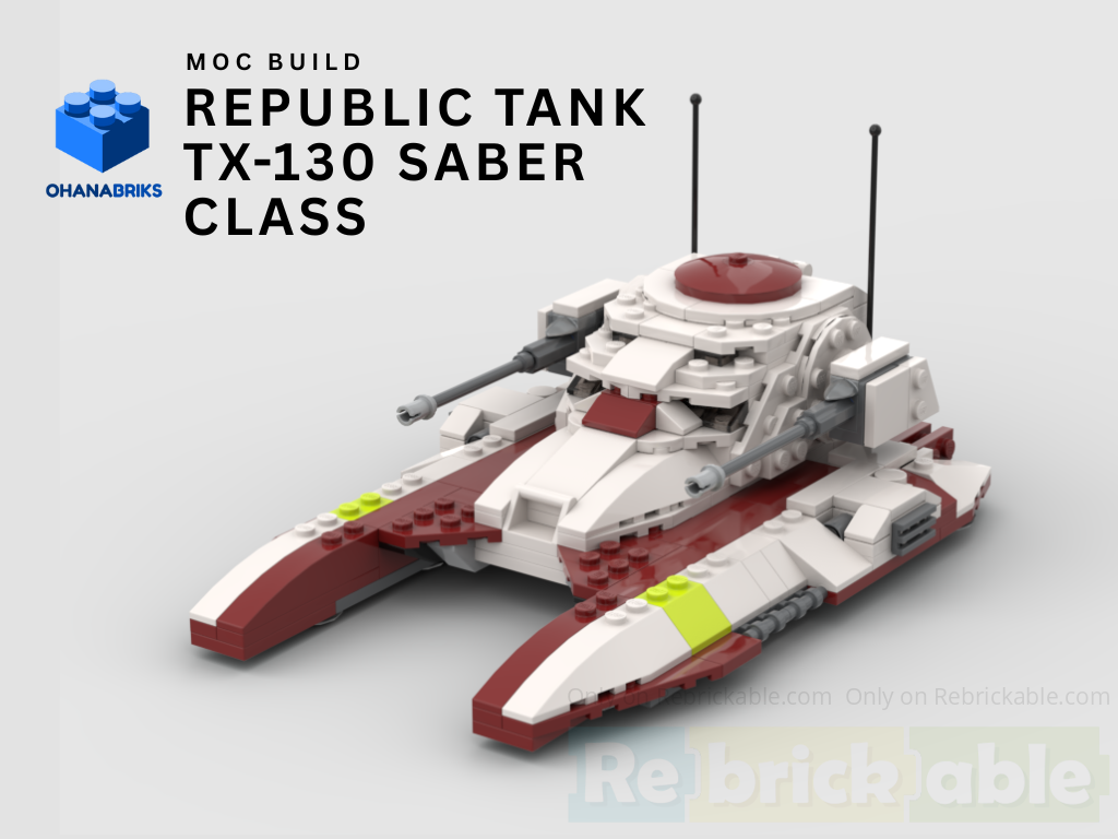 Republic Tank TX-130 Saber Class Fighter - MOC