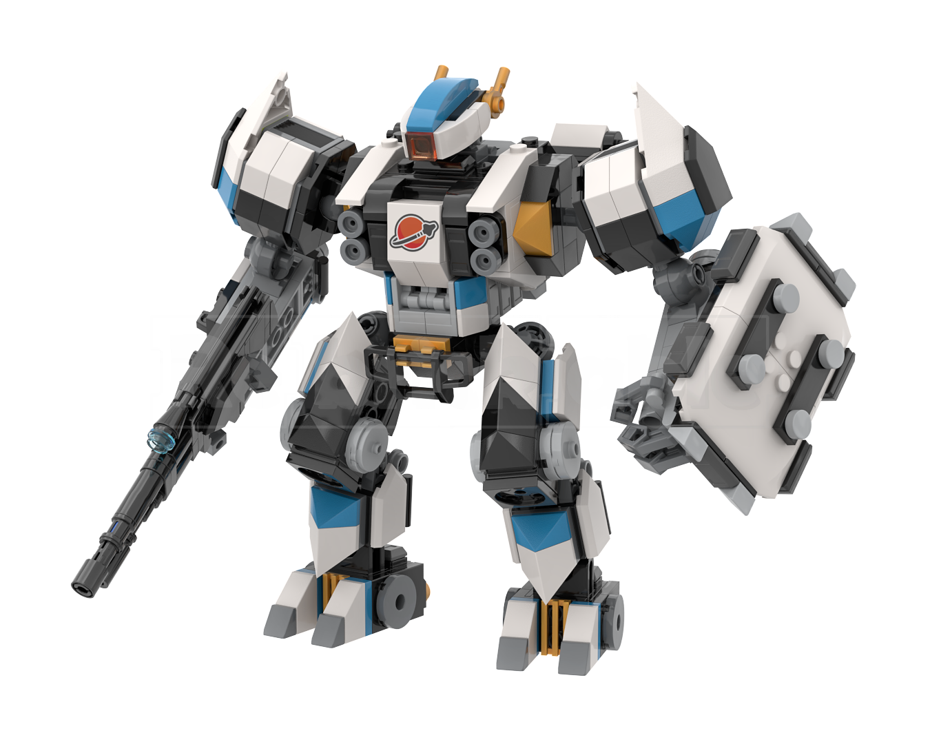 Space Defense Mech II &amp; Add-On Pack - (MOC-214819 Modification)