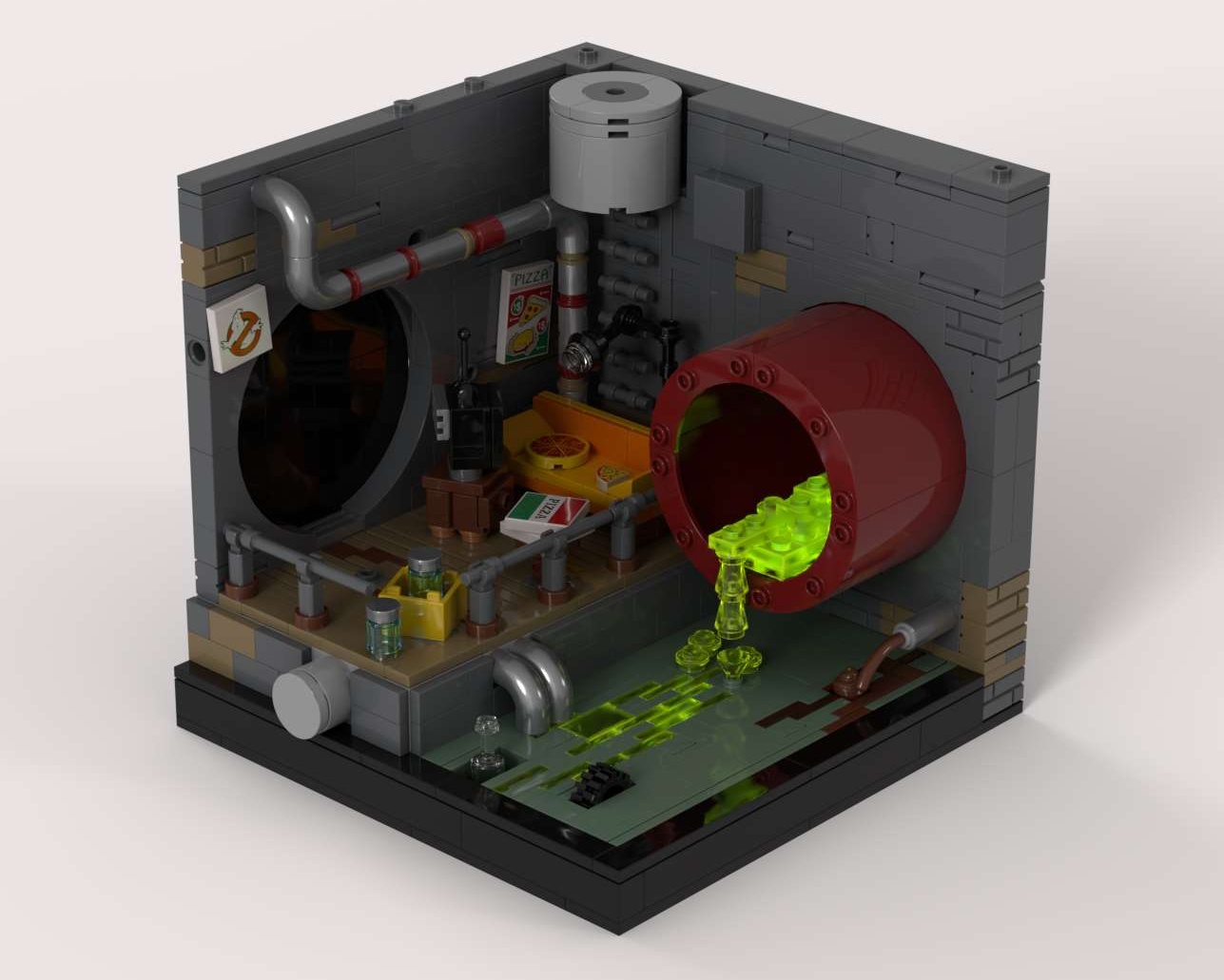 TMNT Lair Sewer MOC